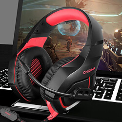 Casque de Jeu Gaming Ecouteurs Rouge