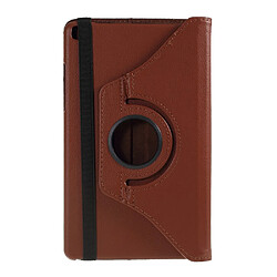 Etui en PU litchi marron pour votre Samsung Galaxy Tab A 8.0 (2019) SM-T295