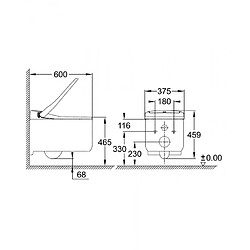 Grohe Cuvette suspendue Japonaise SENSIA ARENA