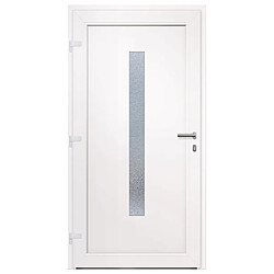 Avis vidaXL Porte d'entrée anthracite 108x208 cm PVC