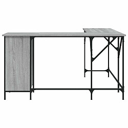 Acheter Maison Chic Bureau,Table de travail pour chambre sonoma gris 141x141x75 cm bois d'ingénierie -GKD16971