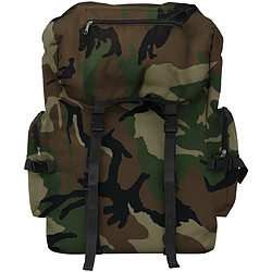 vidaXL Sac à dos en style d'armée 65 L Camouflage