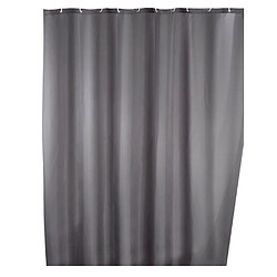 WENKO Rideau de douche 180x200 gris anti moisi