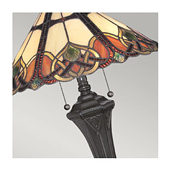 Avis Elstead Lighting Lampe de table Cambridge Verre Bronze d'époque