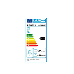 Four intégrable multifonction 71l 60cm noir - HB776G3B1F - SIEMENS