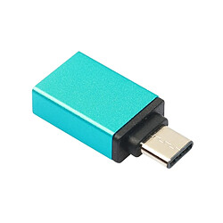 Avis Wewoo Adaptateur bleu pour MacBook 12 pouces, Chromebook Pixel 2015, Huawei 6P, LG 5X, Google 5X / 6P, 1S / Le 1 Pro, Xiaomi 4C, Microsoft Lumia 950 Alliage d'aluminium USB-C / Type-C 3.1 Mâle vers USB 3.0 de données / chargeur