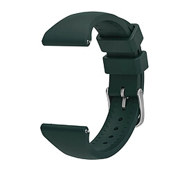 Bracelet en silicone 20 mm, fermeture rapide avec boucle, vert noirâtre pour votre Samsung Galaxy Watch3 41mm/Gear Sport/Huawei Watch 2