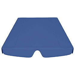 Avis vidaXL Toit de rechange de balançoire bleu 150/130x105/70 cm