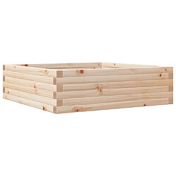 vidaXL Jardinière 80x80x23 cm bois de pin massif