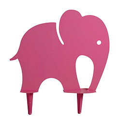 Aubry Gaspard Grand éléphant rose déco en fer.