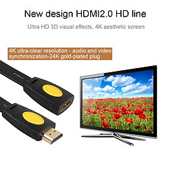 Acheter Wewoo Câble 1m HDMI 2.0 Version 4K HDMI Mâle vers HDMI Femelle Audio Vidéo Adaptateur Extension