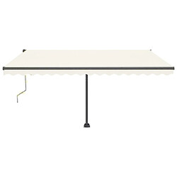 Avis Maison Chic Auvent automatique | Store banne extérieur | Marquise sur pied 450x350 cm Crème -MN50884