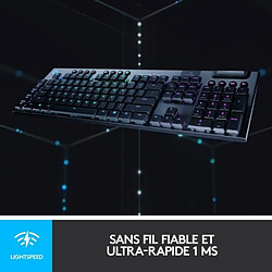 Avis Clavier Gaming mécanique - LOGITECH G - G915 LIGHTSPEED RVB - GL TACTILE SWITCH