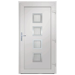 Acheter vidaXL Porte d'entrée Blanc 98x208 cm PVC