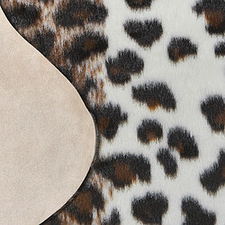 Avis Beliani Tapis imitation peau de leopard 130 x 170 cm marron et blanc BOGONG