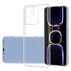 Htdmobiles Coque pour Xiaomi 13T / 13T Pro 5G - housse etui silicone gel fine + verre trempe - TRANSPARENT TPU