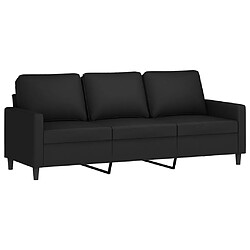 Avis vidaXL Ensemble de canapés 3 pcs avec coussins Noir Velours