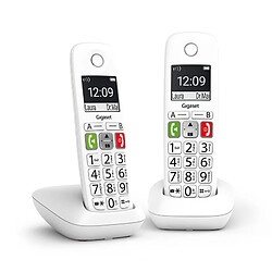 Téléphone Sans Fil Gigaset E290 Duo Blanc