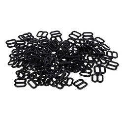 100pcs soutien-gorge de sangle de soutien-gorge réglage crochets fig 8 lingerie couture noir