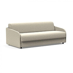 Inside 75 Canape design EIVOR Dual convertible lit 195*160cm tissu bouclé beige