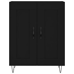 Acheter vidaXL Buffet noir 69,5x34x90 cm bois d'ingénierie