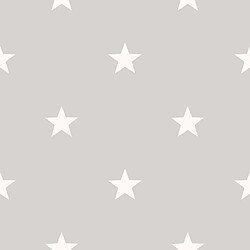 Noordwand Papier peint Friends&Coffee Little Stars Gris foncé et blanc