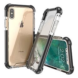 Wewoo Coque renforcée noir pour iPhone X PC + TPU Anti-Chute Étui de protection arrière