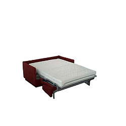 Avis Inside 75 Canapé convertible EXPRESS JUMBO bordeaux couchage 140* 197*20cm mémoire de forme lattes