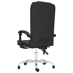 Acheter vidaXL Fauteuil de massage inclinable de bureau Noir Similicuir