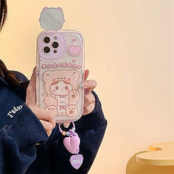 Avis GUPBOO Étui pour iPhone13Pro graffiti ours fille dessin animé étui pour téléphone portable miroir fille