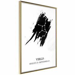 Paris Prix Affiche Murale Encadrée Zodiac Virgo I 20 x 30 cm Or