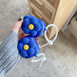 GUPBOO Airpods Coque Housse Étui Protecteur Compatible pour AirPods 3-Ins Klein fille fleur bleue