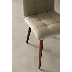 Inside 75 Chaise scandinave FINLAND polyuréthane beige