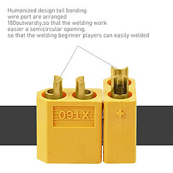 Acheter XT60 Haute Qualité, Rc Lipo Modèle Connecteurs de Batterie, 5 Paires, Couleur Jaune