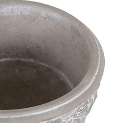 BigBuy Garden Cache-pot Gris Ciment 17 x 17 x 7 cm