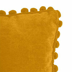 Coussin à Pompons Jao 40x40cm Ocre