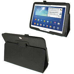 Wewoo Housse Étui noir pour Samsung Galaxy Tab 3 10.1 / GT-P5200 Litchi Texture en cuir avec support