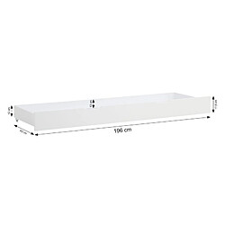 Acheter Homestyle4U Lit blanc superposé avec tiroir 90x200