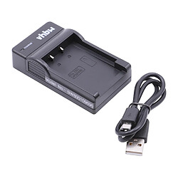 vhbw Chargeur de batterie USB compatible avec Easypix W510 socle de chargement pour caméra