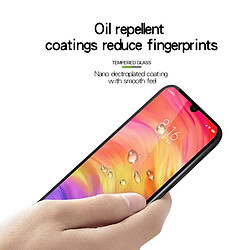 Wewoo Film de verre trempé plein écran 9H 2.5D pour Xiaomi Redmi Note 7 (Noir) pas cher