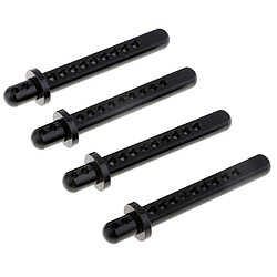 4 x corps de colonne de corps en alliage d'aluminium pour camion de voiture noir scx10 1/10 rc axial pas cher