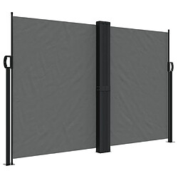 vidaXL Auvent latéral rétractable anthracite 160x1200 cm