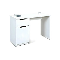 Vente-Unique Bureau Design 1 Porte "Tilda" 115cm Blanc