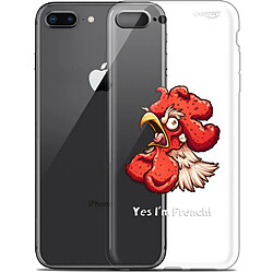 Caseink Coque arrière Apple iPhone 7/8 Plus (4.7 ) Gel HD [ Nouvelle Collection - Souple - Antichoc - Imprimé en France] I'm French Coq