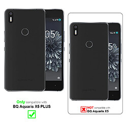 Cadorabo Coque BQ Aquaris X5 PLUS Etui en Brun