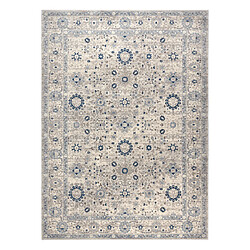 RUGSX Tapis NAIN Cadre ornement 7586 51935 beige bleu foncé 120x170 cm