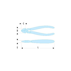 Pince coupante semi-rase FACOM 110 mm - 435