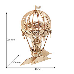 Universal Puzzle 3D en bois avec ballon d'air chaud Cadeau d'anniversaire d'enfance pour les enfants | Puzzle pas cher