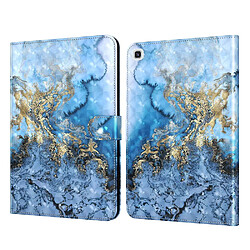 Etui en PU impression de motifs avec support marbre bleu pour votre Samsung Galaxy Tab A7 10.4 (2020)