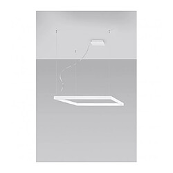 Luminaire Center Plafonnier LED intégré Nelya Integrated Aluminium blanc 1 ampoule 150cm